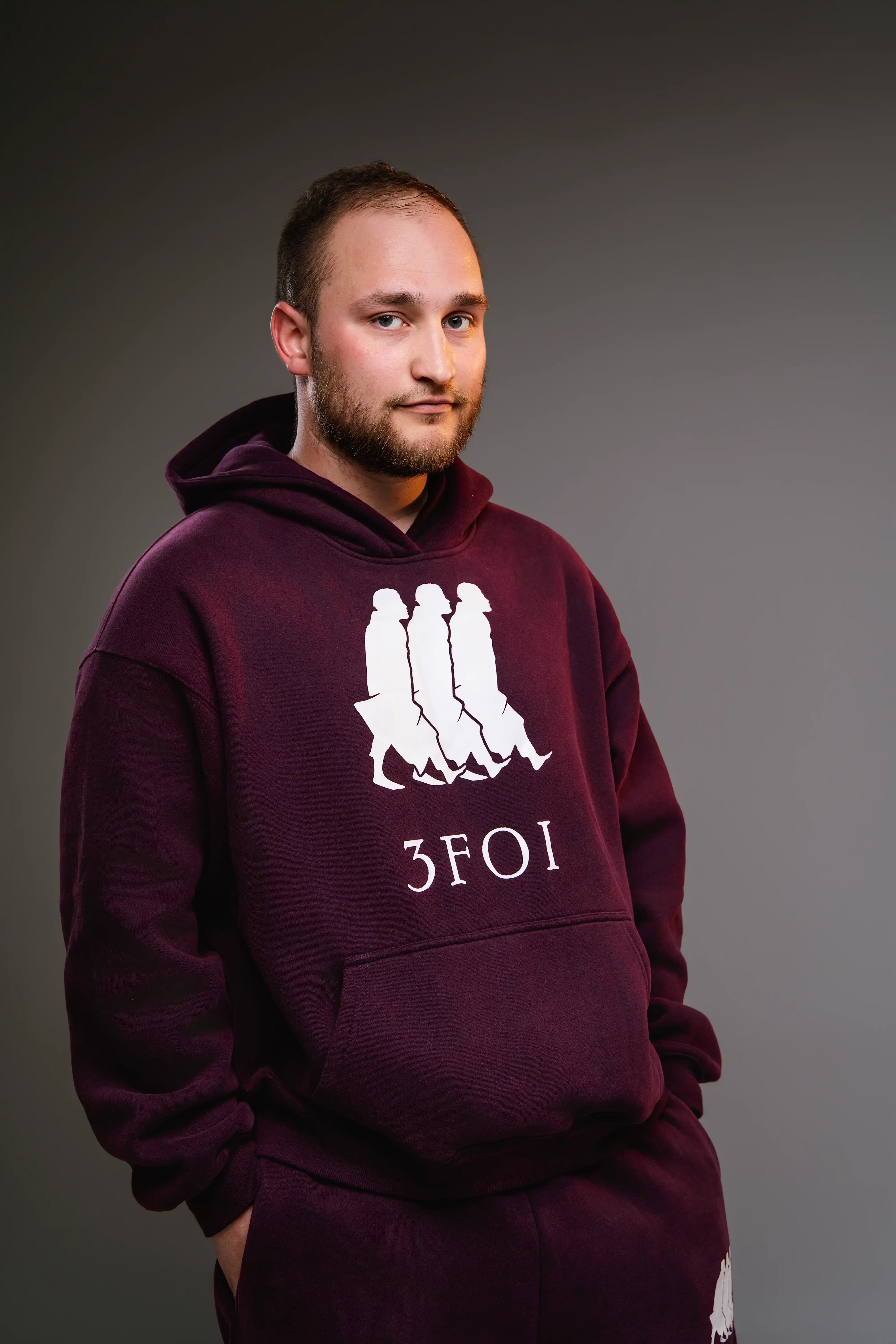 Ensemble oversize - Bordeaux violacé