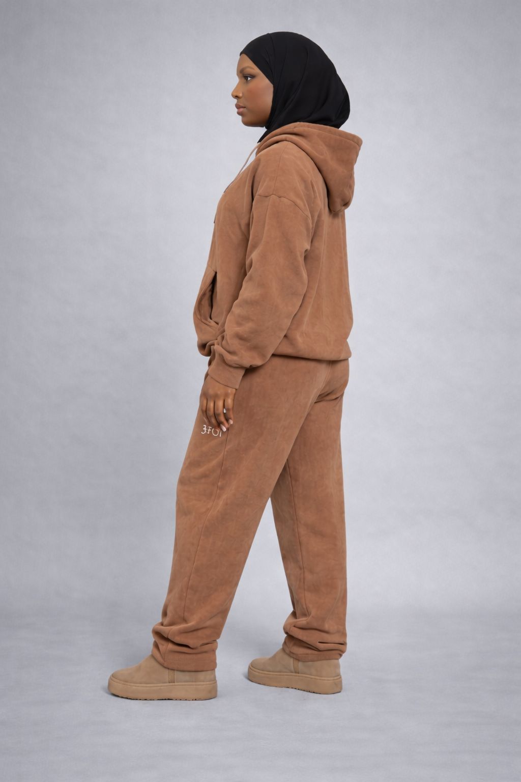 Ensemble oversize - Marron